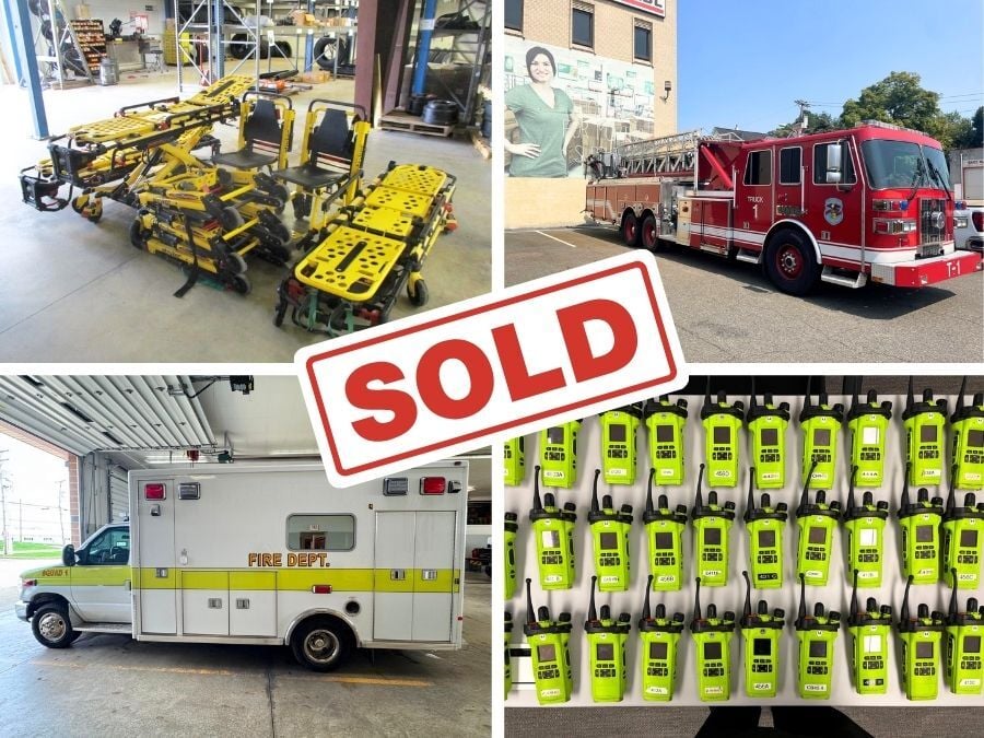 sold fire and police equipment on GovDeals