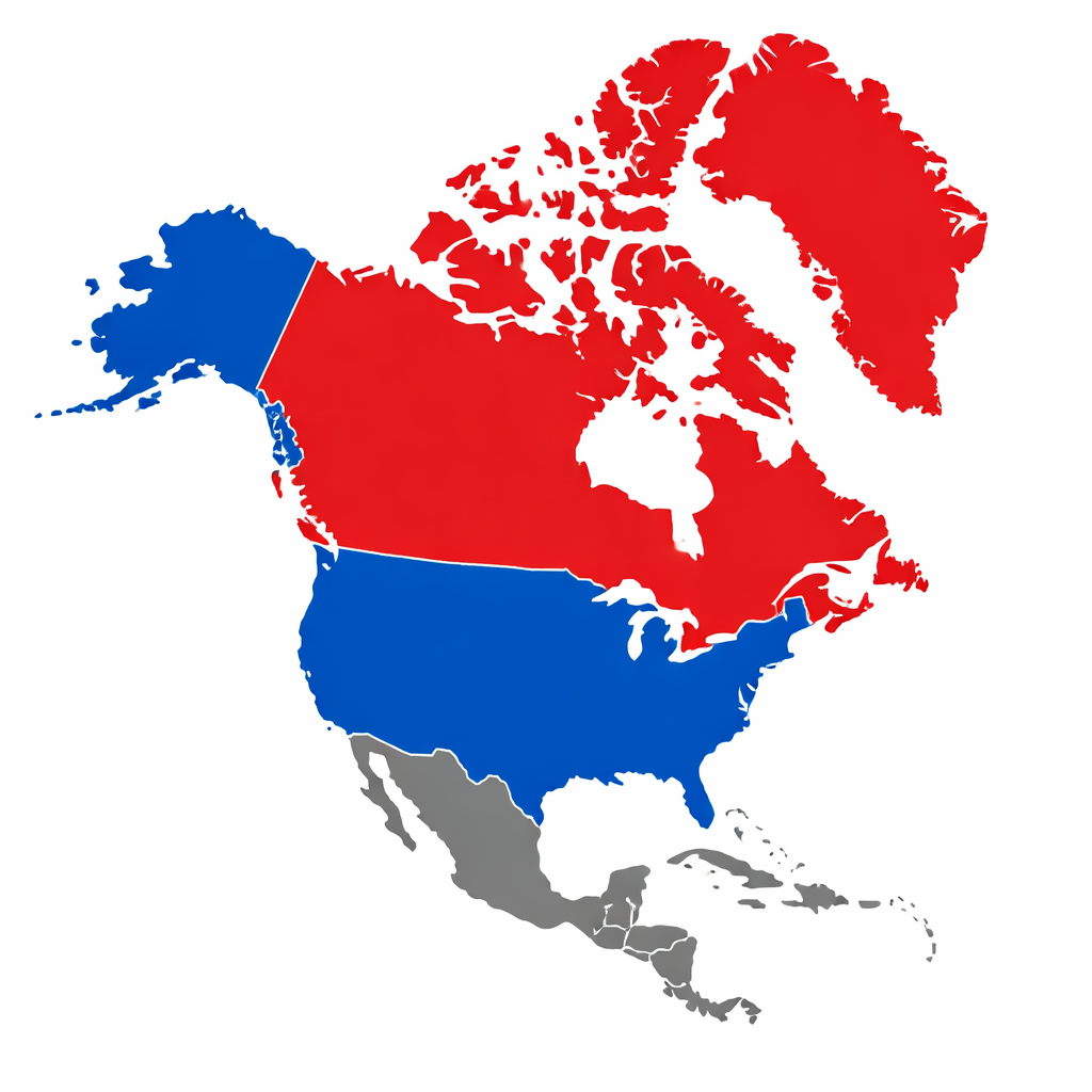 red white blue and gray map of north america-1